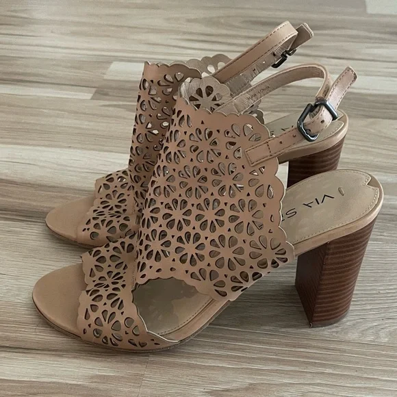 Via Spiga Tan Heeled Sandals - Picture 1 of 5
